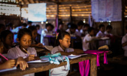 Girl students in the Dzaleka refugee camp. (Jesuit Refugee Service)