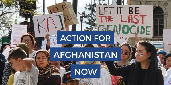 Protest in Brisbane, Australia calling on the Australian government to protect Hazaras in Afghanistan