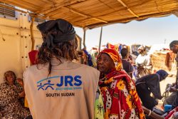 Transit Centre. Renk, South Sudan People fleeing the conflict in Sudan arrive in Renk, South Sudan, a transit point for thousands of women, children, and men.